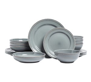 lot 120 image: over&back Lake Como 16-piece Dinnerware Set see description and photos - Retail $47