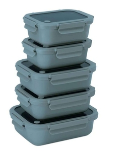 lot 157 image: Safdie & Co. 10-piece Ceramic Food Storage Set See description - Retail $35