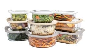 lot 161 image: Bentgo 18-piece Signature Glass Food Storage See description - Retail $60