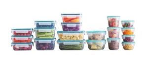 lot 162 image: Snapware 38-piece Plastic Food Storage Set - Retail $38