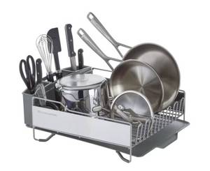 lot 165 image: KitchenAid Full Size Dish-Drying Rack See description - Retail $45
