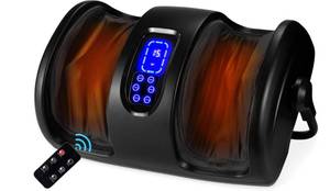 lot 173 image: Shiatsu Foot Massage Machine with 360° Adjustable Bar and Touch Screen - Retail $100
