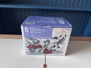 lot 174 image: Certified Blue Arbor Bowl Set, 6-pack - Retail $15