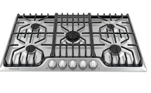 lot 13347 image: Frigidaire Professional 36in 5-Burner Gas Cooktop Stainless FPGC3677RSK
