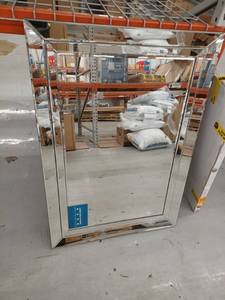 lot 13357 image: Sterling Industries Rectangular Beveled Mirror-Framed Wall Mirror
