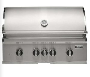 lot 13362 image: Coyote CC3SL36NG 36 Inch Built-In Natural Gas Grill 75,000 BTU  Retail $4069