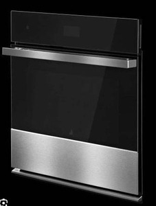 lot 13363 image: JennAir 30in Single Wall Oven Black Glass Stainless Trim Model JJW2430LM