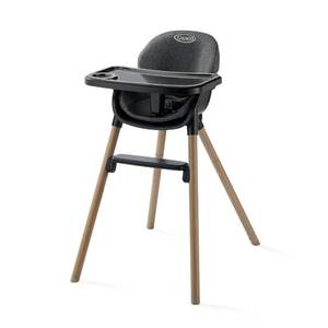 lot 2698 image: Graco Ready2Dine DLX 4-in-1 Highchair, Portable High Chair with 4 Growing Stages, Foldable Baby High Chair, Toddler Feeding Seat, Youth Stool, and Big Kid Seat, Hazen - Retail $119