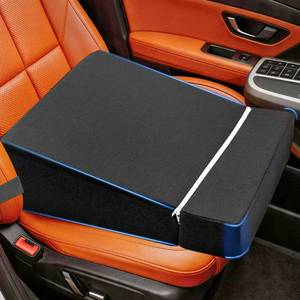lot 2713 image: varrisin Car Seat Cushion High Density Foam Wedge Car Seat Cushions with Removable Extension pad for Short People to Improve Driving View for Long Driving Travel Washable Cover - Retail $6,920