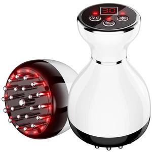 lot 2743 image: Lymphatic Drainage Massager - Anti Cellulite Massage Tool & Body Sculpting Machine with 30-Level Microcurrent, Light Heat & Vibration for Legs Arms & Belly Body Helps Reduce Stretch Marks & Cellulite - Retail $33