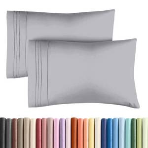 lot 2759 image: Standard Pillow Cases Set of 2 - Ultra Soft Pillowcase Covers - Steel Blue - Retail $14