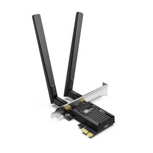 lot 2786 image: TP-Link WiFi 6 PCIe WiFi Card for Desktop PC- AX3000 Dual Band Network Card - Retail $26