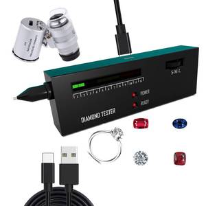 lot 2817 image: HMJOY Diamond Tester, High Accuracy Simple Operation Jewelry Diamond Tester�� 60X Mini LED Magnifying, New Professional Diamond Selector for Novice and Expert, Thermal Conductivity Meter - Retail $10