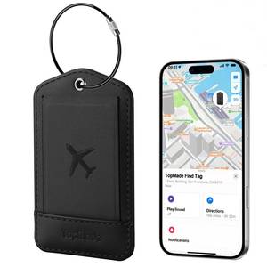 lot 2819 image: TopMade Luggage Tags, Works with Apple Find My, Smart Suitcase Tag Tracker - Retail $30