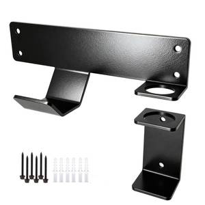 lot 2920 image: Upriver Floor Jack Stand Wall Mount, Car Hydraulic Trolley Jack Stands Holder, Wall Storage Rack Mounts Brackets Organizer Trailer Accessories Tool - Retail $17