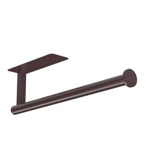 lot 2951 image: ASTOFLI Paper Towel Holder Under Cabinet No Drilling, Self Adhesive Paper Towel Holder Wall Mount for Kitchen Rack, Under Counter Napin Holder No Drill, RV, 304 Stainless Steel, Oil Rubbed Bronze - Retail $15