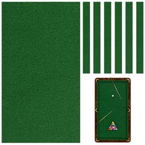 lot 2956 image: Boshen Billiard Cloth Pool Table Felt with 6 Cloth Strips for 8 Foot Table - Retail $28