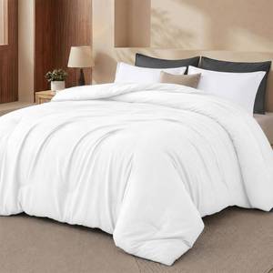 lot 2711 image: SEE PHOTOS SOLD AS IS Queen Comforter 1 Piece White by Utopia Bedding, Comforters Queen Size, Bedding Comforters Sets, Down Alternative Soft Bed Set, 1 Comforter (88 x 88 inches)  - Retail $23