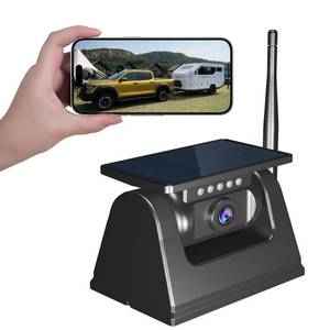 lot 2740 image: WiFi Magnetic Solar Wireless Backup Camera, 10000mAh Rechargeable 1080P Rear View Camera for Truck RV Trailer Camper Car, Night Vision IP67 Waterproof, App for Phone iOS Android - Retail $82