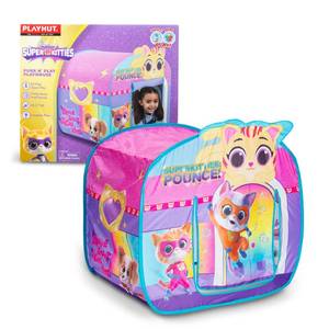 lot 2805 image: Playhut Playhouse - Super Kitties Purr N Play - Retail $22
