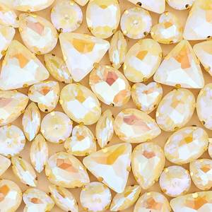 lot 2873 image: TANOSII Sew on Rhinestones 60 PCS Mixed Shapes Glass Rhinestones Sew on Crystal Gems Mental Flatback with Golden Claw for Jewelry Crafts Clothes Shoes Costume Garment Rose Red - Retail $3,406