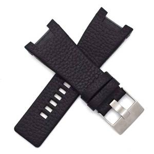 lot 2923 image: 32mm Genuine Leather Watch Strap Band Fits for Diesel DZ1430 DZ1215 DZ1453 DZ1273 DZ4246 DZ1216 (Black) - Retail $30