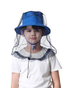 lot 2925 image: HAT ONLY MISSING NET ATTACHMENTSTibeha Kids Mosquito Head Net Hat UPF 50 Sun Protection Bug Cap - Retail $1,458