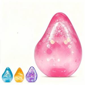 lot 2939 image: Fidget Toys Squishy Water Drop, Stress Cube Squishies Anxiety Stress Relief, Squishy Stress Cube- Malt Sugar Balls, Sensory Ball for Kids with Autism - Retail $6