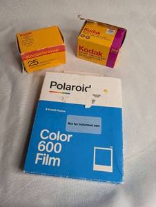lot 1008 image: Kodak Kodachrome 25 Film, Kodak 200 Film, Polaroid Color 600 Film 8 Photos