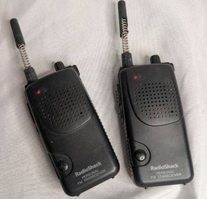 lot 1100 image: RadioShack Personal FM Transceiver - Set of 2&nbsp