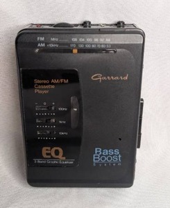 lot 1104 image: Garrard AMFM Stereo Cassette Player with EQ Bass Boost Model No. 2