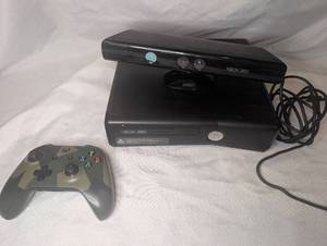 lot 1201 image: Xbox 360 Console with Kinect Sensor and Controller Bundle
