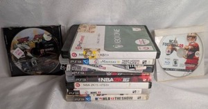 lot 1301 image: PS3 Video Game Lot with NCAA Football 09 MLB 12 The Show NBA 2K16 NHL 11