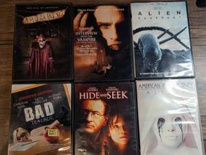 lot 1402 image: DVD Lot of 6 HorrorThriller Titles include&nbsp Interview with the Vampire, AHS Season 2, Alien Covenant, Bad Teacher, Hide and Seek, Amusement