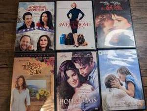 lot 1404 image: DVD Lot of 6 Romance &amp Romantic Comedy Movies Including Hope Floats, The Notebook, Sweet Home Alabama, Autumn in New York and more