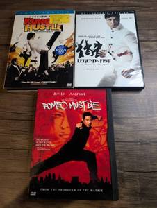 lot 1407 image: DVD Lot of 3 Kung Fu Hustle, Legend of the Fist, Romeo Must Die