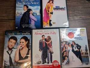 lot 1410 image: DVD Lot of 5 Romantic Comedy Movies Including My Big Fat Greek Wedding, Along Came Polly, Two Weeks Notice and more