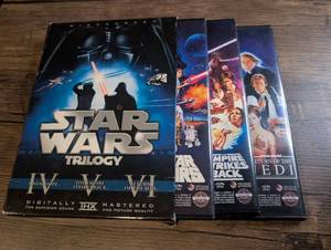 lot 1412 image: DVD Movies Lot Including Star Wars Trilogy Widescreen Set 