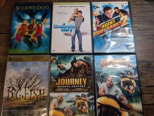lot 1416 image: DVD Lot of 6 Family AdventureComedy Movies including Scooby-Doo, Big Fish, Journey to the Center of the Earth 1 &amp 2 and more