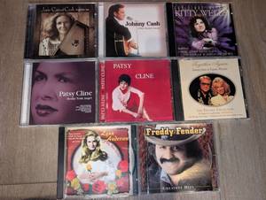 lot 1430 image: Music CD Lot of 8 Country Music Albums Including Johnny Cash June Carter Cash, Patsy Clineand more