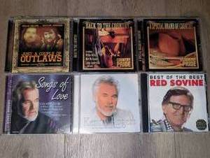 lot 1434 image: Country Music CD Lot of 6 including Red Sovine, Kenny Rogers, Willie Nelson Waylon Jennings and more