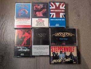 lot 1446 image: Music Cassette Lot of 7 Classic Rock Legends Tapes Steppenwolf, Boston, Eagles, Tom Petty, Eric Clapton, Steve Miller Band, Who