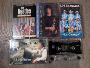 lot 1452 image: Music Cassette Lot of 5 Jazz, World Music and Specialty Tapes Ed Huffman, Beatles Laserlight, Kenny G, Los Chacales