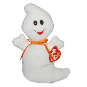 lot 6705 image: Ty Beanie Baby Spooky the Ghost  Stuffed Animal  MWMT - Retail $3,100