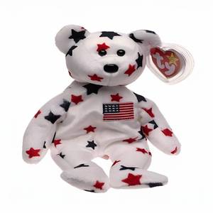 lot 6706 image: Ty Beanie Baby Original Glory Bear Plush Toy - Retail $32,000