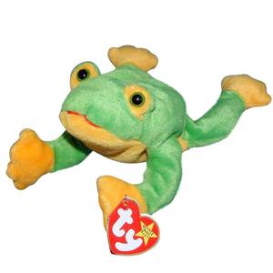 lot 6712 image: Ty Beanie Baby Smoochy the Frog  Stuffed Animal  MWMT - Retail $4,600