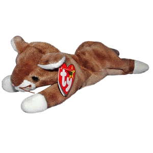 lot 6713 image: Ty Beanie Baby Pounce the Cat  Stuffed Animal  MWMT - Retail $14,751