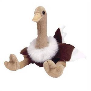 lot 6719 image: Ty Beanie Baby Stretch The Ostrich 11 Inch Plush Toy - Retail $8,996