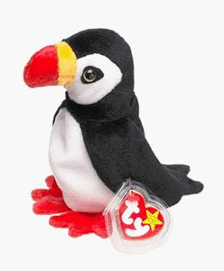 lot 6720 image: Ty Beanie Babies Puffer The Puffin - Retail $2,800