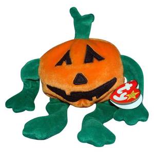lot 6729 image: Ty Beanie Baby Pumkin  the Pumpkin  Stuffed Animal  MWMT - Retail $1,000